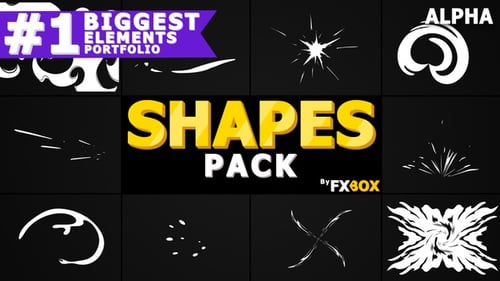 Cartoon Abstract Shapes | Motion Graphics Pack