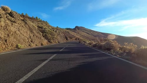 Long asphalt road ground view and travel concept