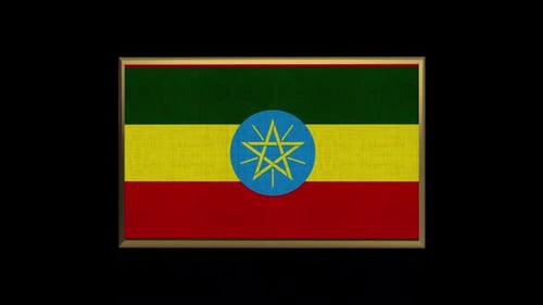 Drapeau Ethiopie 3D