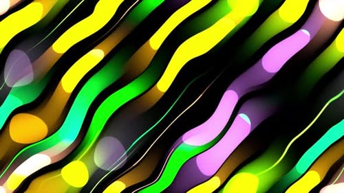 Abstract Fluid Wavy Lines Loop Background
