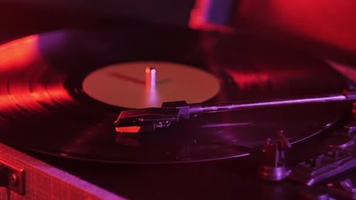 Vinyl Record Closeup