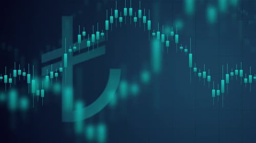 Dynamic Turkish Lira Candlestick Chart for Financial Market Analysis
