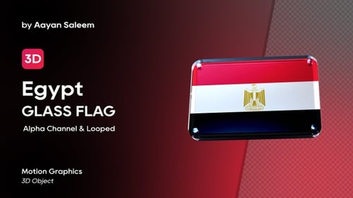 3D Egyptian Flag Corporate Identity Animation