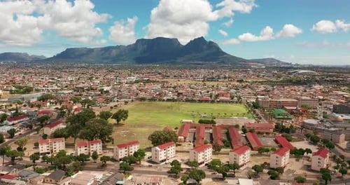 Cape Town Flying Over Buildings Drone Footage South Africa