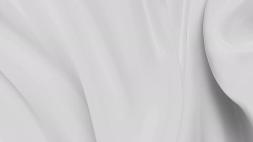 Elegant White Fabric Waves Flowing Background Loop