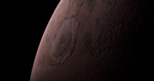 Olympus Mons in Mars Planet