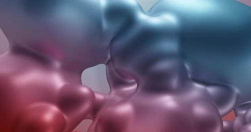 Fluid Abstract Organic Colorful Blobs Background Animation