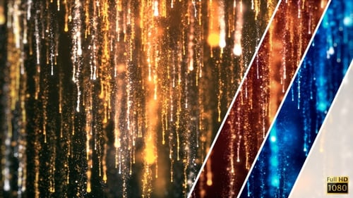 Dynamic Particle Rain Light Streams Looping Background