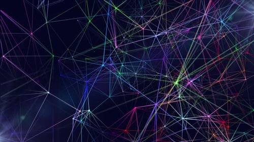 Colored Lines Plexus Background Loop