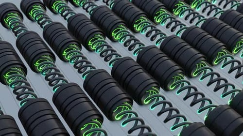 Green DNA Test Tubes Endless Loop