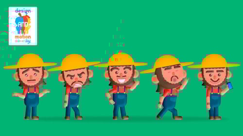 Animated Farmer Character Kit: Diverse Actions and Emotion Loops