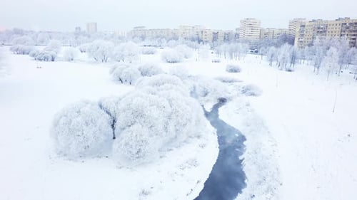 Luftaufnahme Winter Stadtpark 10
