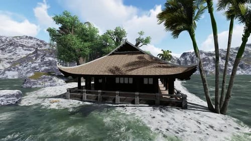 Altes Haus am Strand