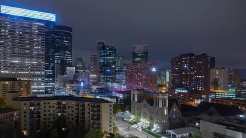 Time lapse of the Minneapolis Minnesota skyline