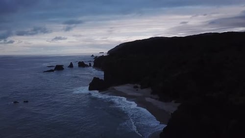 Littoral rocheux de la Nouvelle-Zélande