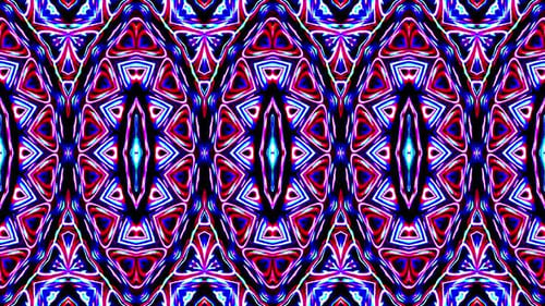 Vibrant Neon Geometric Abstract Pattern Loop