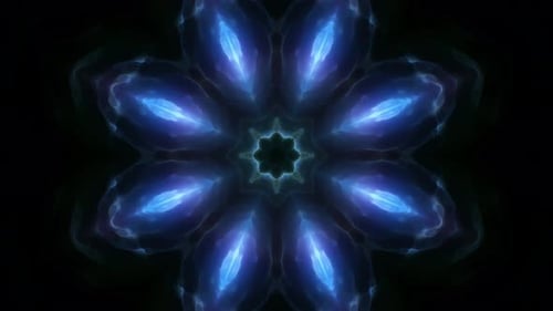 Ice Fractal Flower Energy 4K Loop
