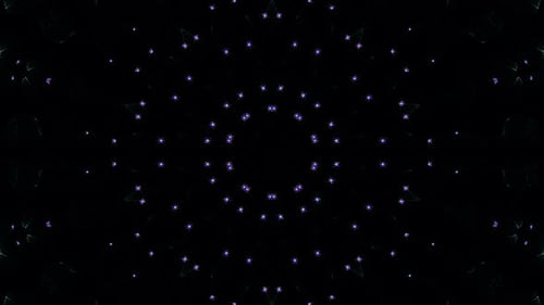 forme de cercle de lignes abstraites formant des lumières clignotantes bleues de couleur brillante, fond noir