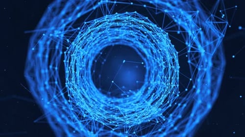 Points et lignes mobiles de connexion numérique abstraite.