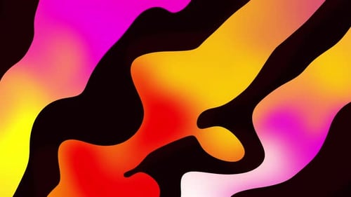 Abstract Seamless Loop Line Gradient Colorful Background Footage
