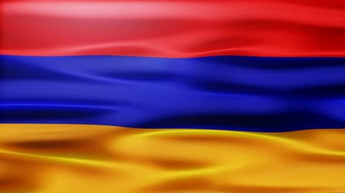 Armenia National Flag Waving Seamless Loop