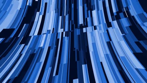 Dynamic Abstract Blue Geometric Lines Animated Background