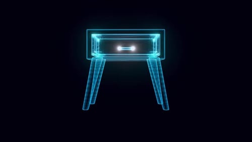 Nightstand Hologram 4k