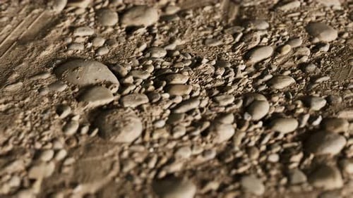 Closeup of Dirty Ground Road