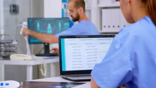 Medical Staff Working in Modern Office