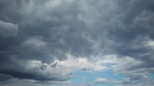 Clouds Time Lapse with Rain