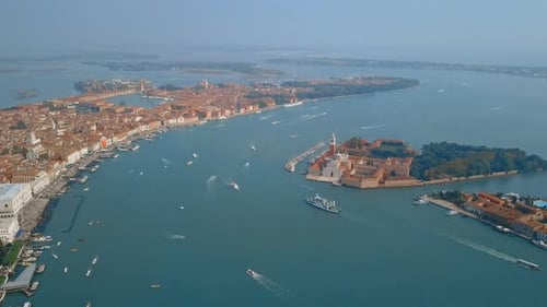 Aerial View of Venice Italy