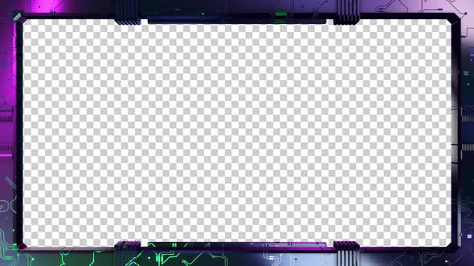 Circuits Overlayer Frame, Overlays Motion Graphics ft. futuristic frame ...