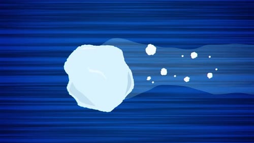 Animated Fluid Splatter Transition for Dynamic Video Reveals