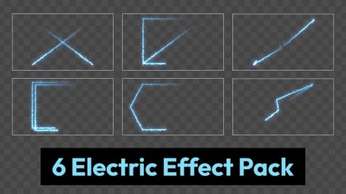 Abstract Electric Energy Lightning Effects Pack