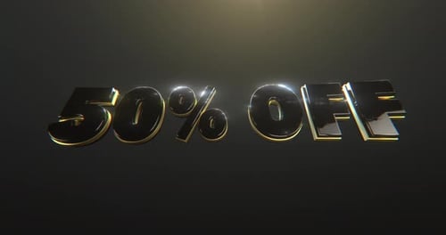 50% Off Title - 4K