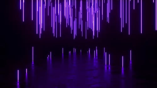 Glühende Neonlinien