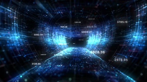 Fundo do ciberespaço digital do túnel 01355