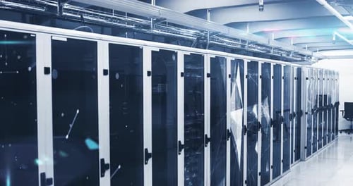 Blick auf einen Serverraum