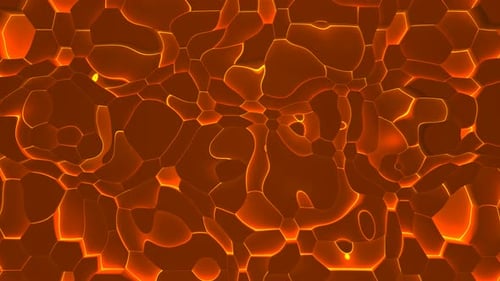 Abstract Flowing Glowing Hexagonal Pattern Background Loop