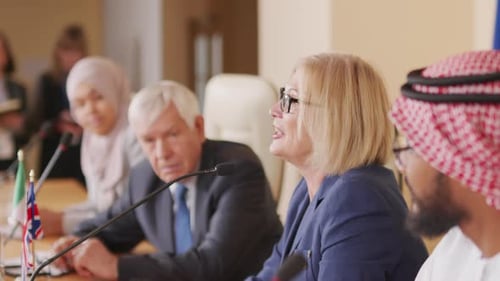 Diverse Group Attending International Conference Meeting