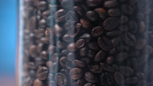 Coffee Beans in Glass Container