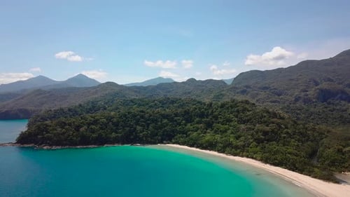 Beach and Hills Aerial