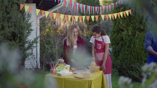 Backyard Birthday Party Celebration with Family and Friends
