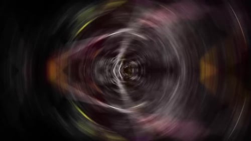 Abstract Psychedelic Colorful Tunnel Vortex Loop Background