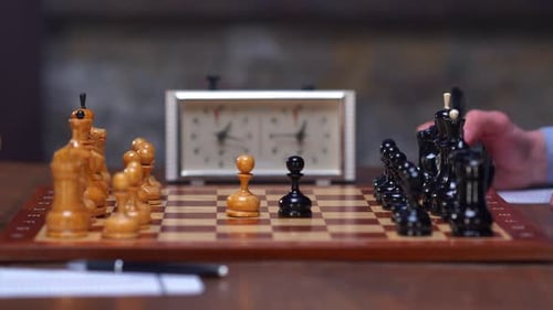Chess Game Strategy and Competition at Home