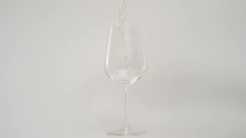Slow Motion of Pouring Wine in Glass at 1000 Fps
