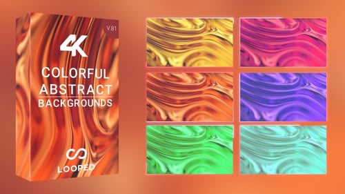Dynamic Colorful Abstract Fluid Backgrounds