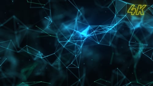 Abstract Particles Plexus