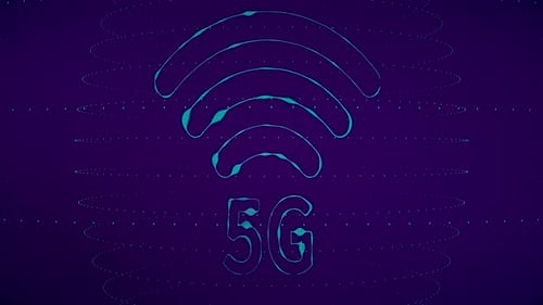 Holographic digital 5g background