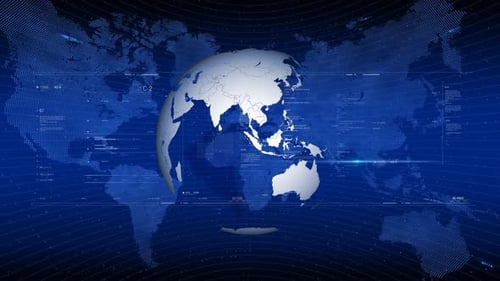 Blue News Background Loop 01